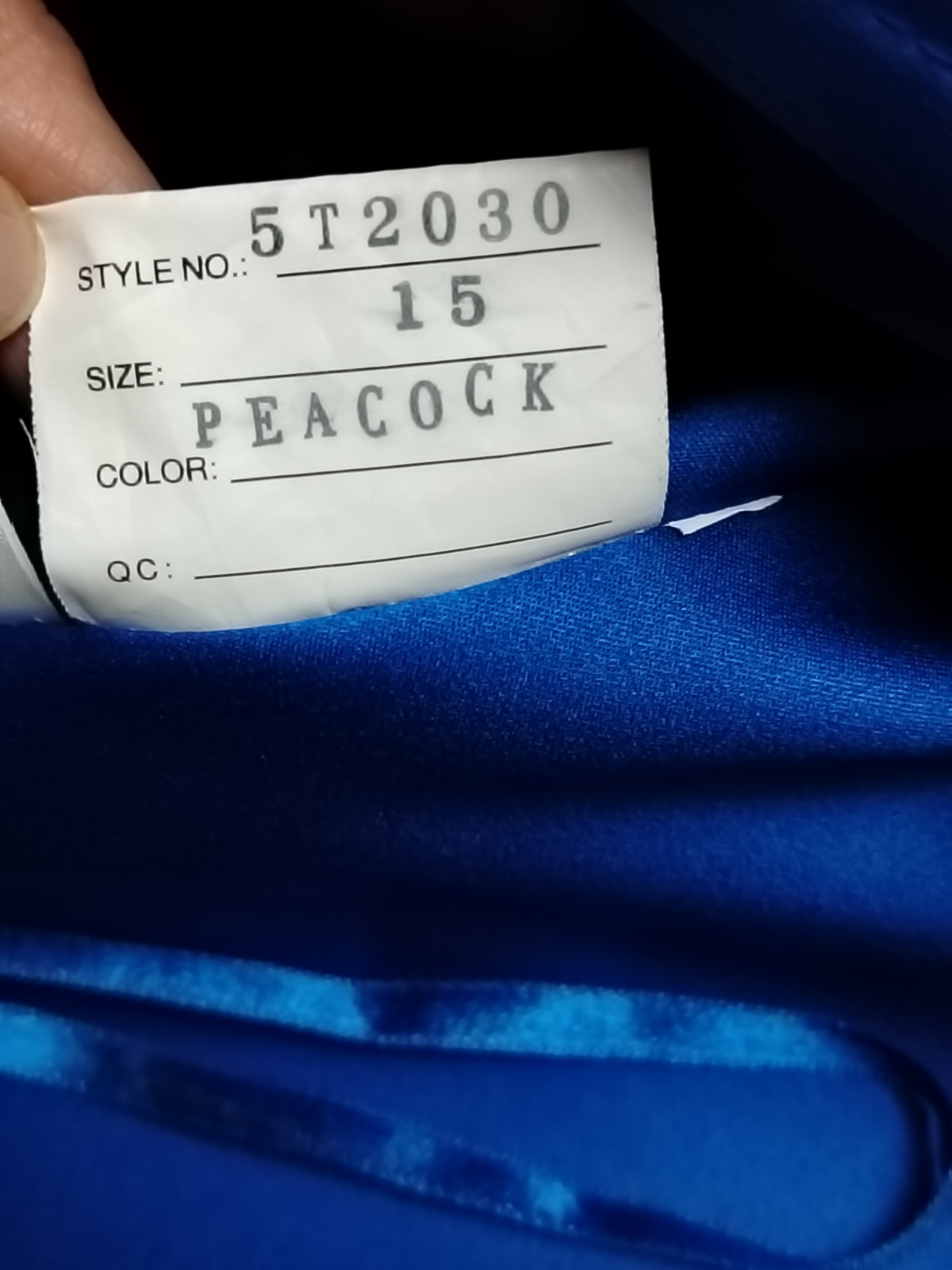 Romantica Royal Blue Satin Evening Prom Dress Beaded Corset Maxi Approx UK 8