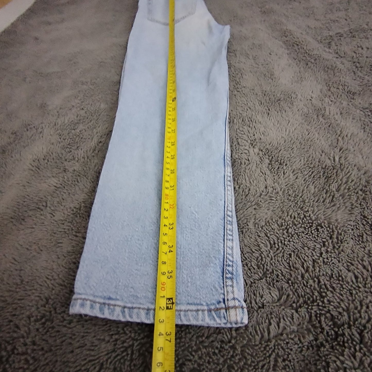 Bershka Jeans Womens 6 Mom Slim Light Blue Faded Stretch Zip Fly Pocket Casual