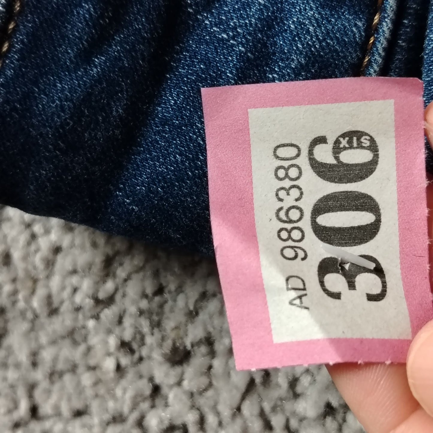 d.jeanS Jeans Womens 8 High Waist Stretch Skinny Dark Blue Denim Slim Trousers