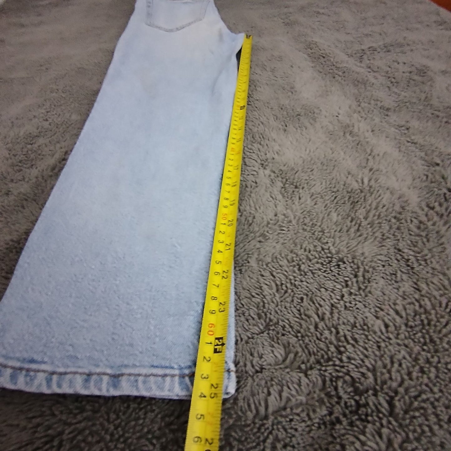 Bershka Jeans Womens 6 Mom Slim Light Blue Faded Stretch Zip Fly Pocket Casual