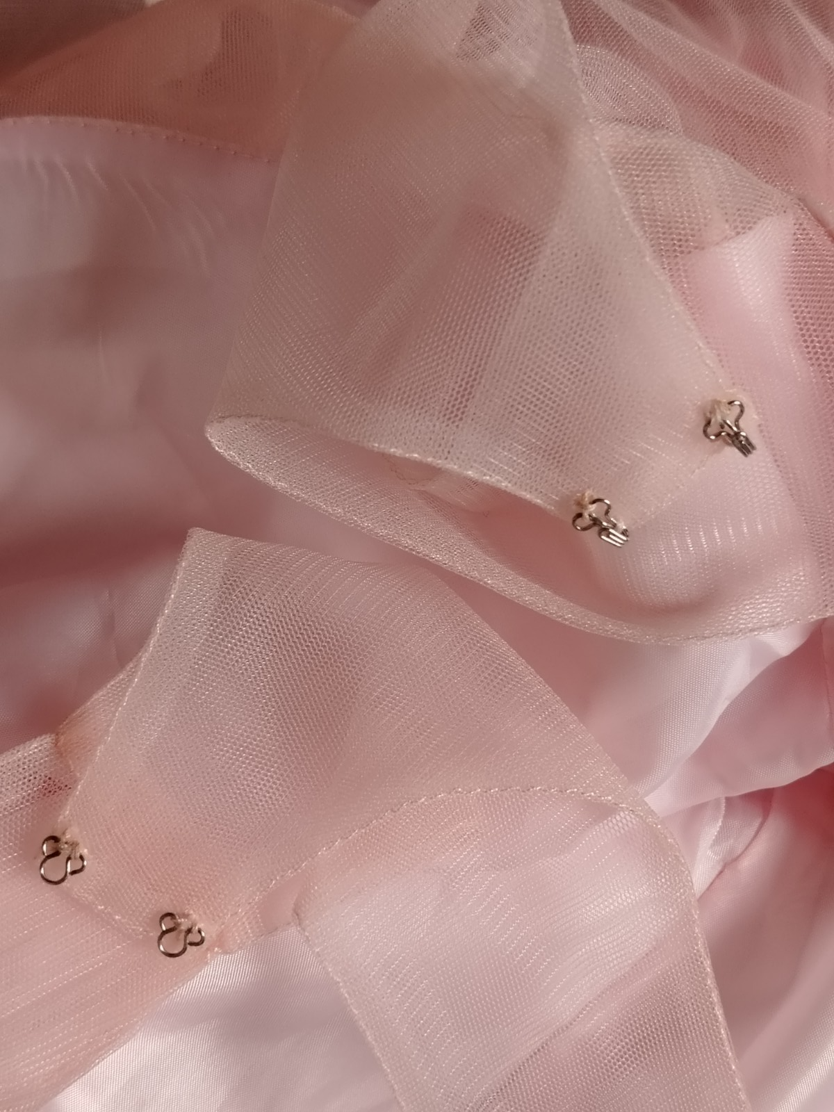 iEFiEL Pink Tulle Maxi Dress Size 12 Prom Bridesmaid Formal Evening Gown Ruched