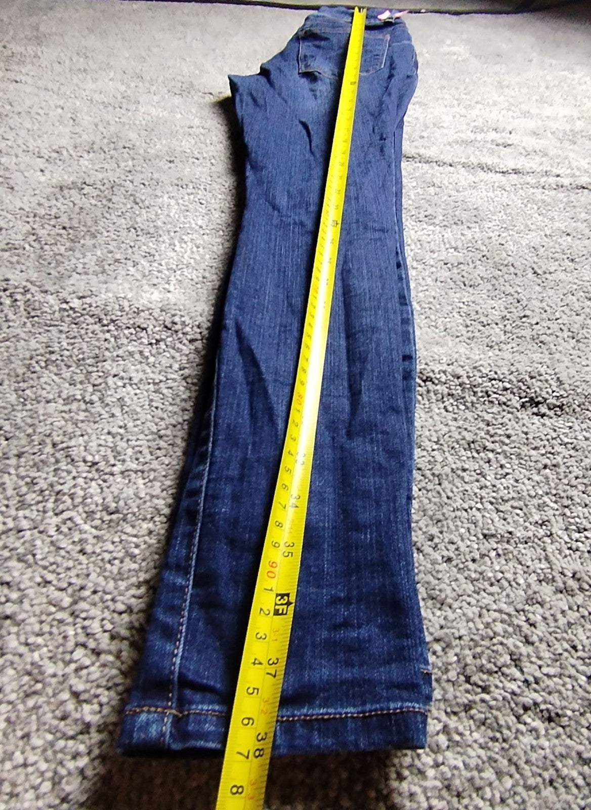 d.jeanS Jeans Womens 8 High Waist Stretch Skinny Dark Blue Denim Slim Trousers