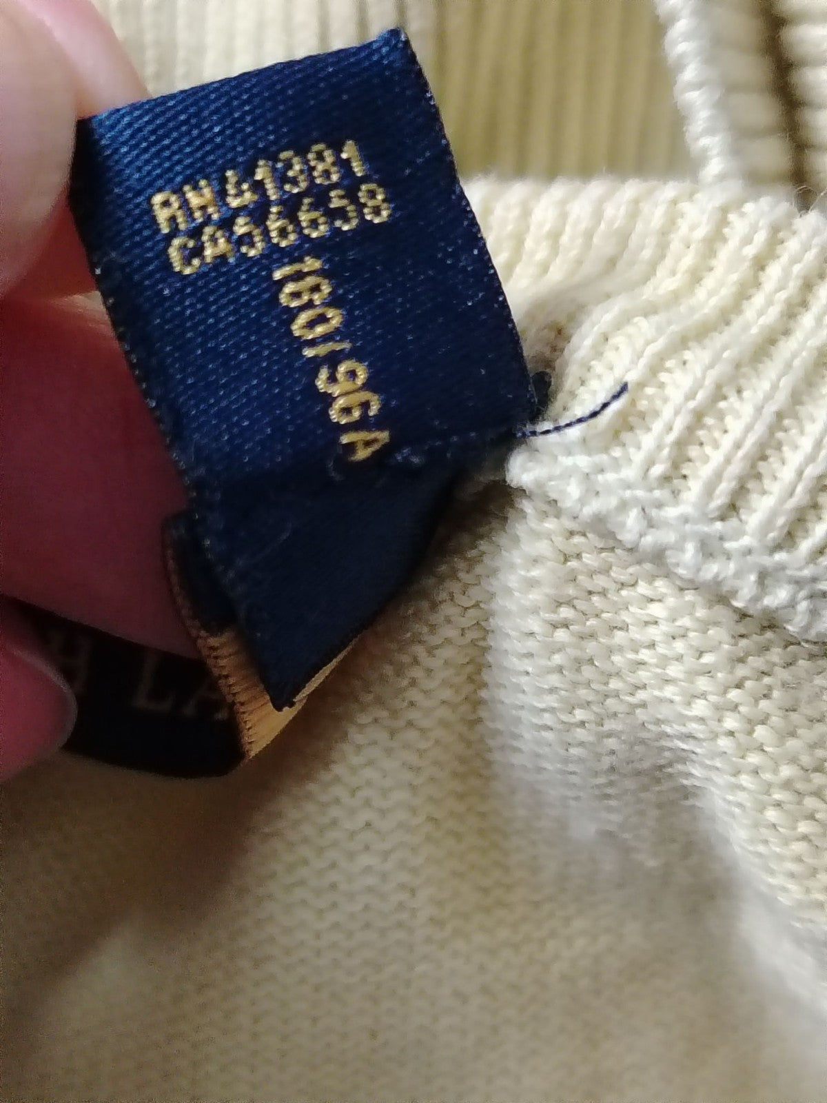 Polo Ralph Lauren Sweater Mens S Yellow Cotton Crewneck Long Sleeve Classic
