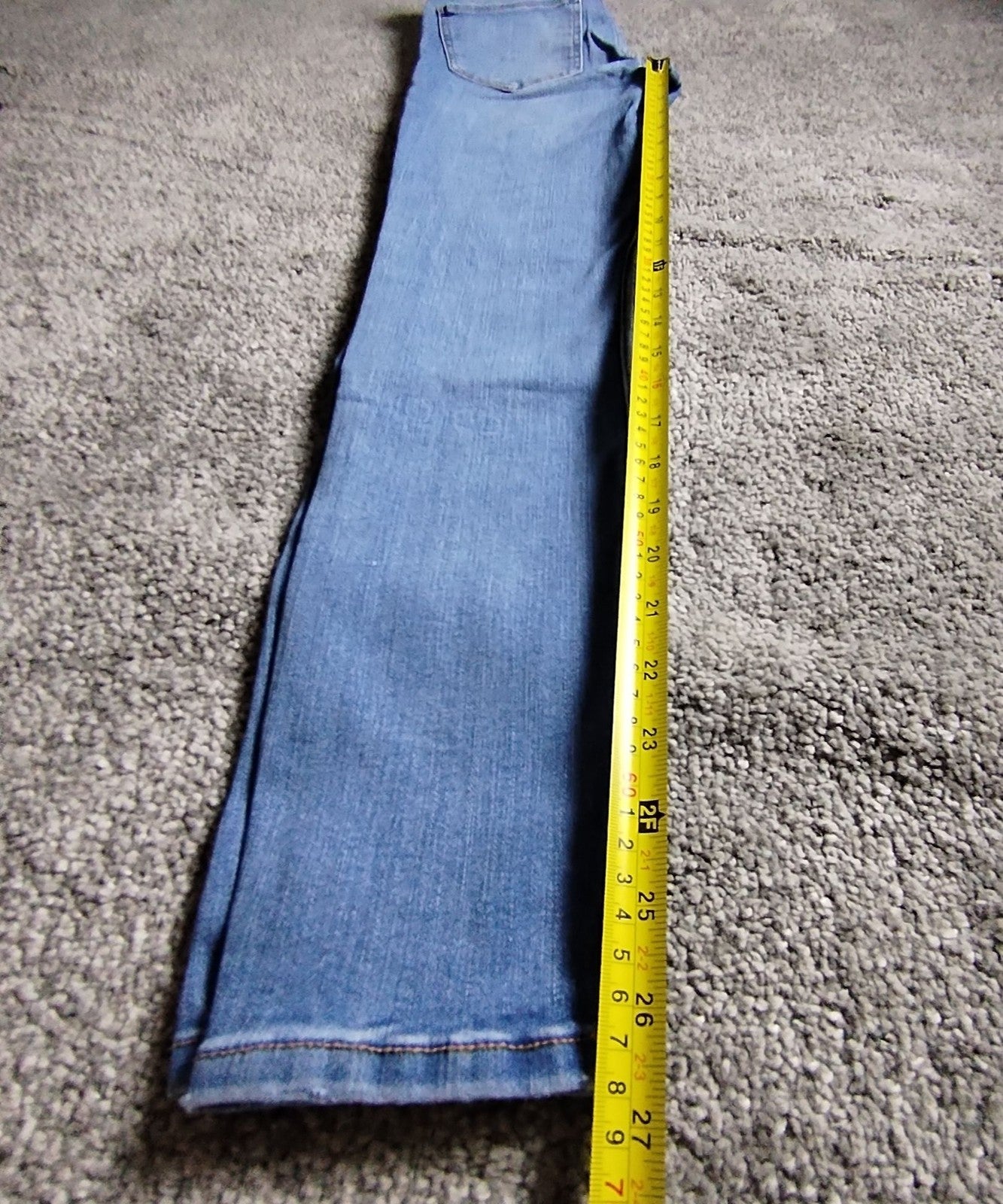 ZARA Jeans Womens UK 8 Light Blue High Waist Skinny Stretch Ankle Denim Slim