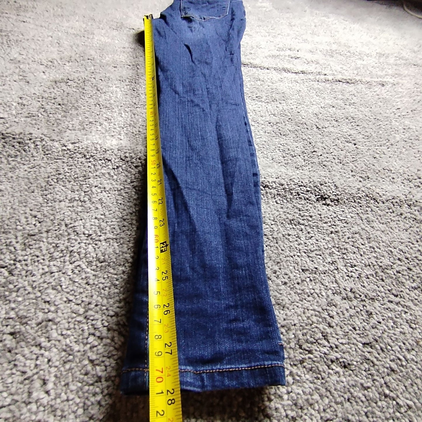 d.jeanS Jeans Womens 8 High Waist Stretch Skinny Dark Blue Denim Slim Trousers