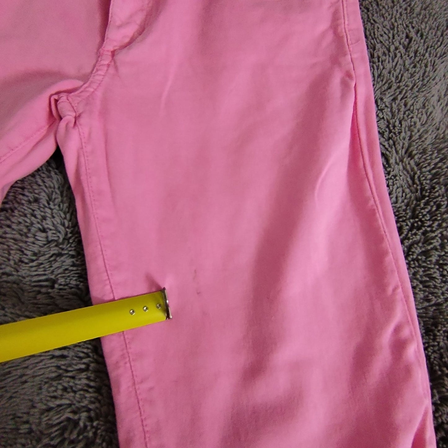 Womens Pink Slim Fit Skinny Jeans Raw Hem Stretch 97% Cotton 3% Elastane Casual