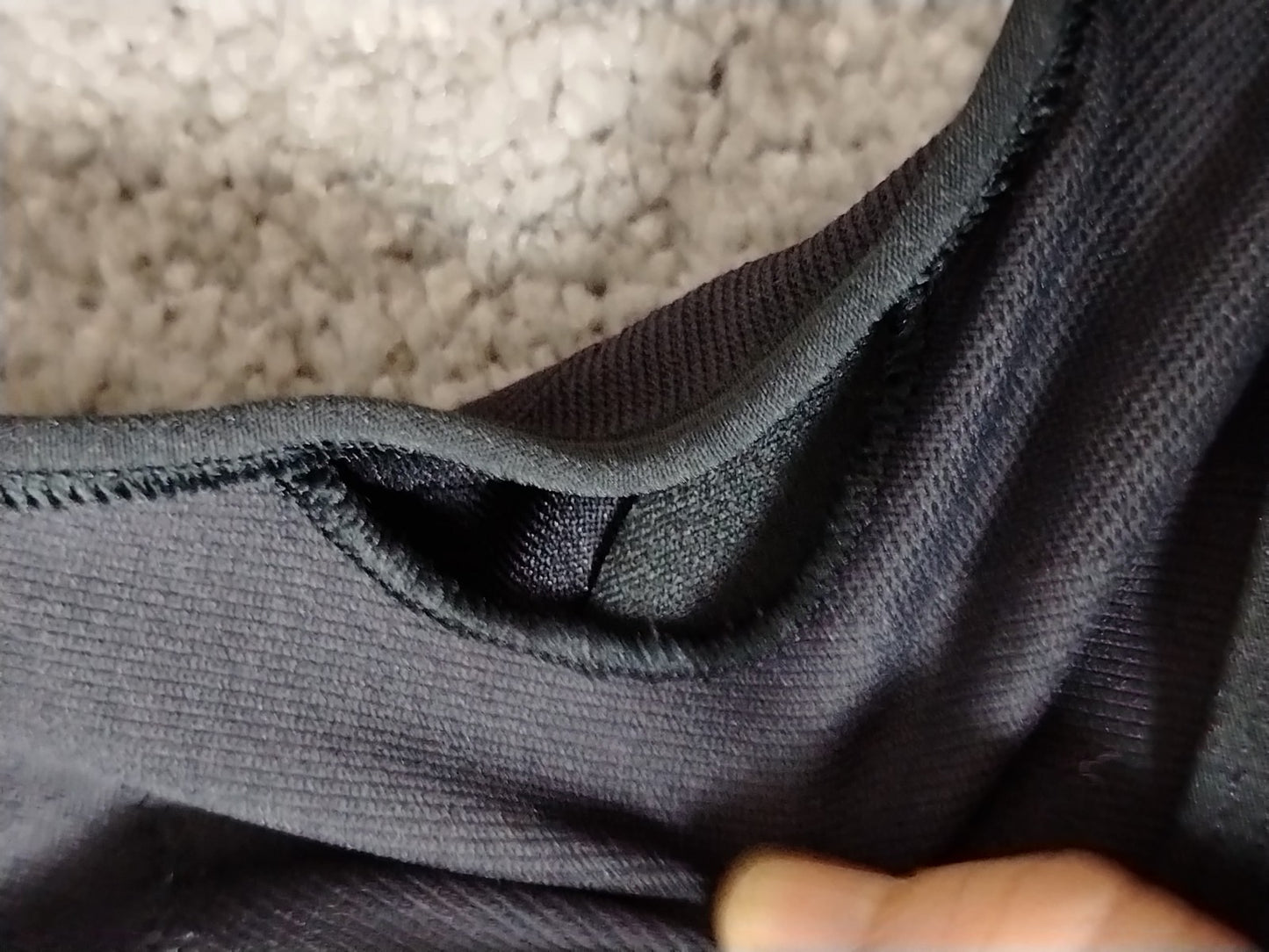 Reebok Women's Black Ribbed High Neck Sports Bra Crop Top Size XS (UK 4-6) BNWT