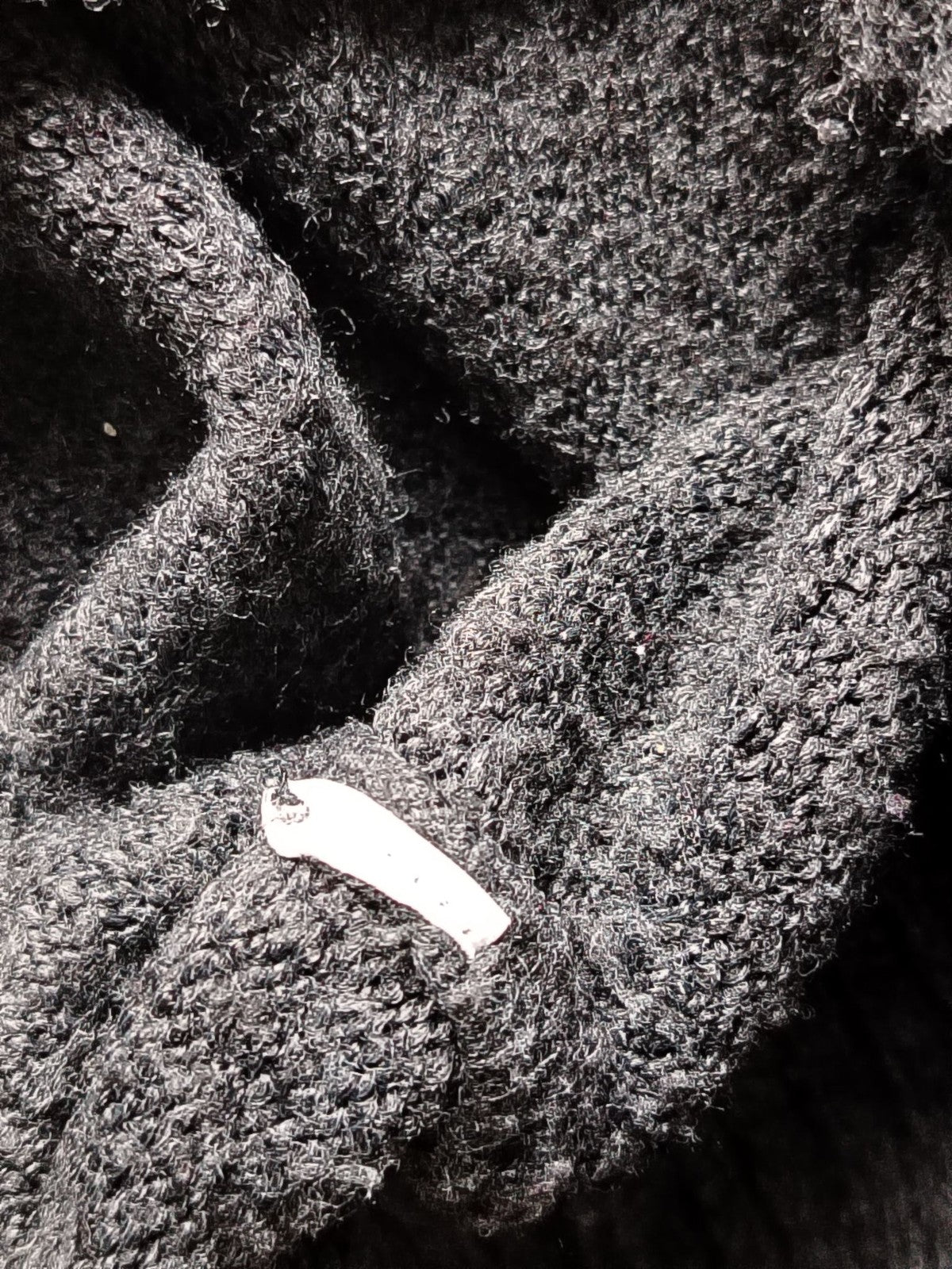 Primark Sweater Womens XS Gray Studded Crewneck Fuzzy Knit Beaded Top Pearl