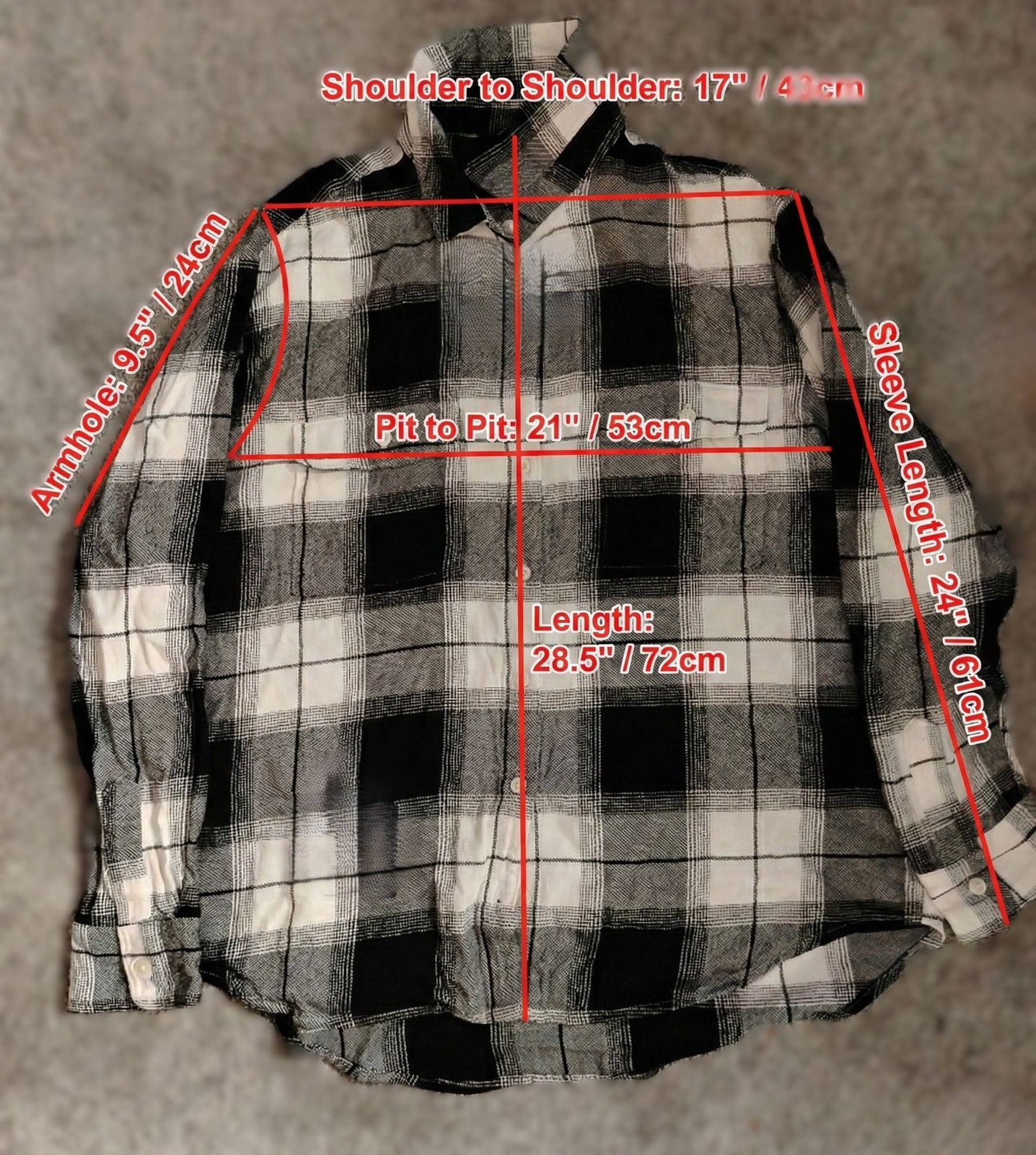 Joe Browns Shirt Women L Black White Plaid Long Sleeve Tunic Button Up Boyfriend