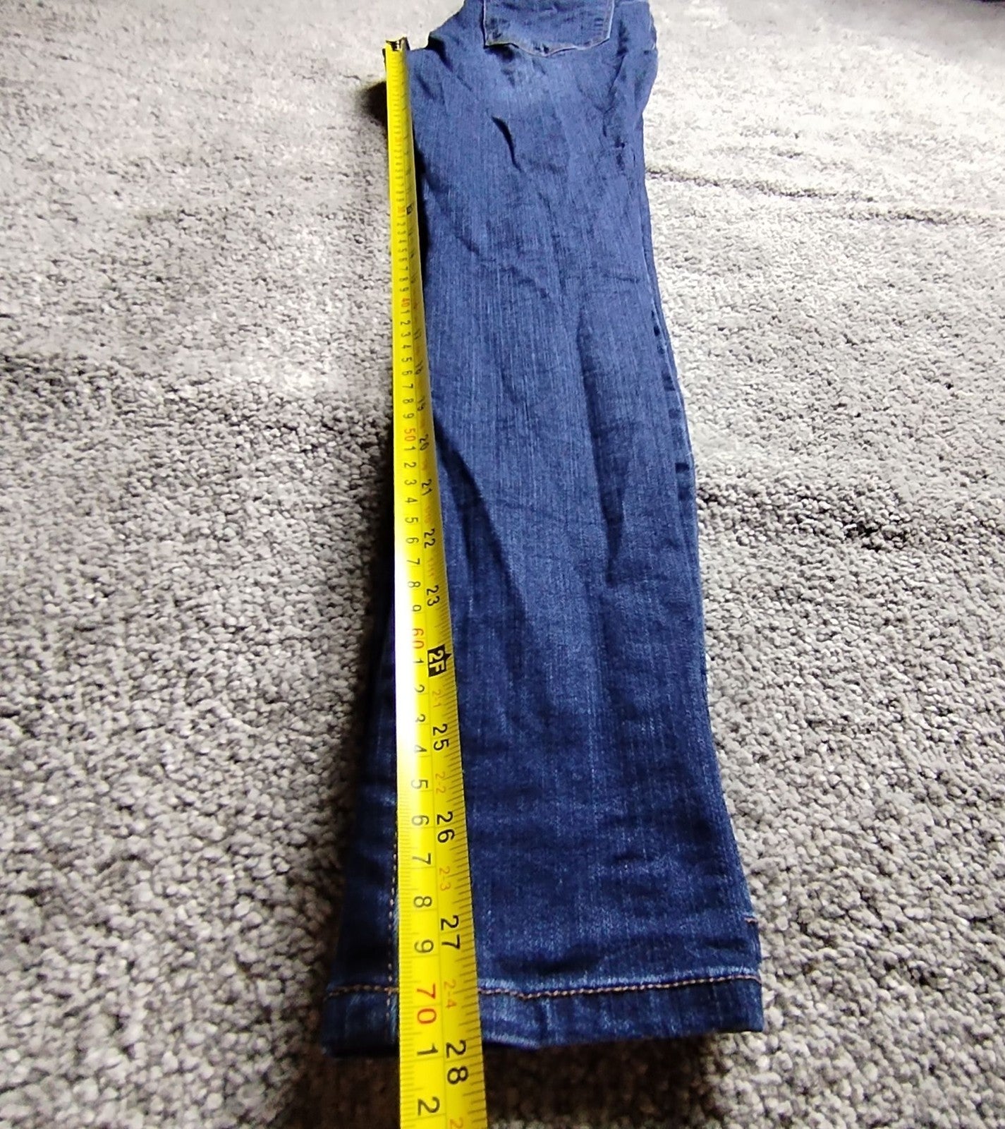 d.jeanS Jeans Womens 8 High Waist Stretch Skinny Dark Blue Denim Slim Trousers